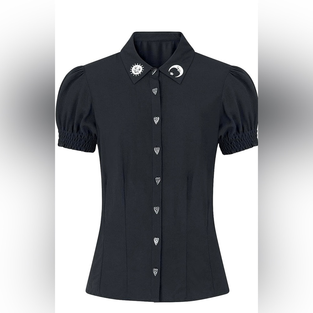 Hell bunny ouija board button up shirt
